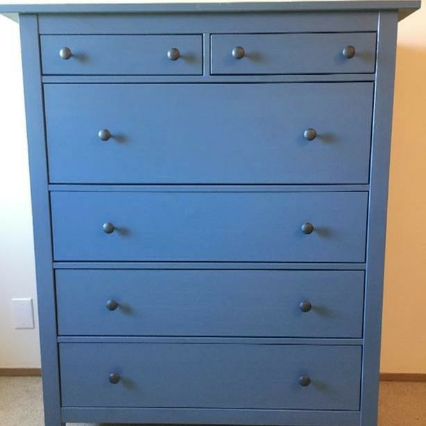 ikea blue dresser hemnes Hemnes Dresser transformation! : r/ikeahacks