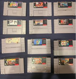 SNES cartridges lot