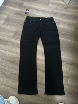 Black & red true religion jeans
