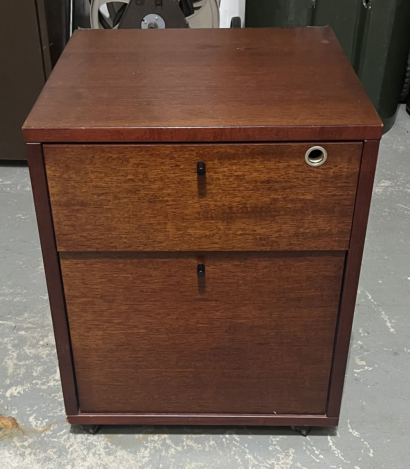 2 Drawer Wood Filing Cabinet