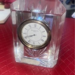 Waterford Crystal Desk Or Nightstand Clock 