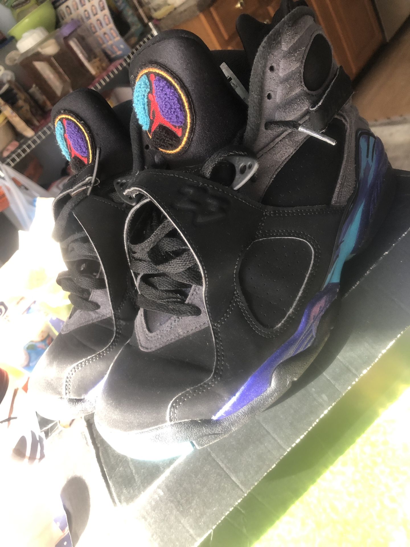 Jordan retro 8 2015 Aqua size 8.5