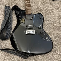 Fender Squier Affinity Jazzmaster HH Electric Guitar All Black 