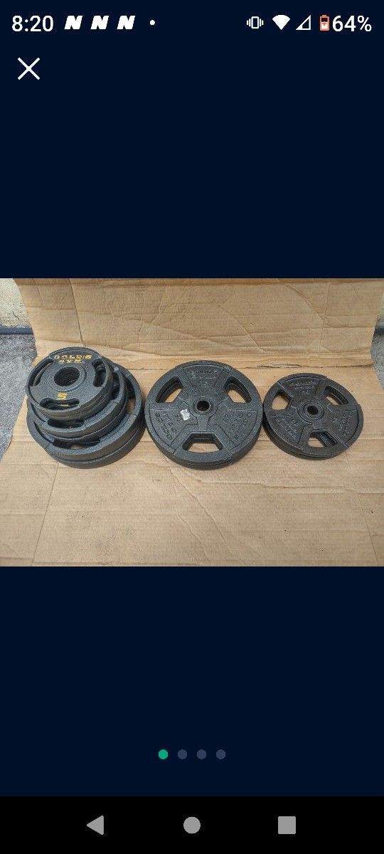 Golds Gym Weight Plates "Package Deal Only" Items Are Available 