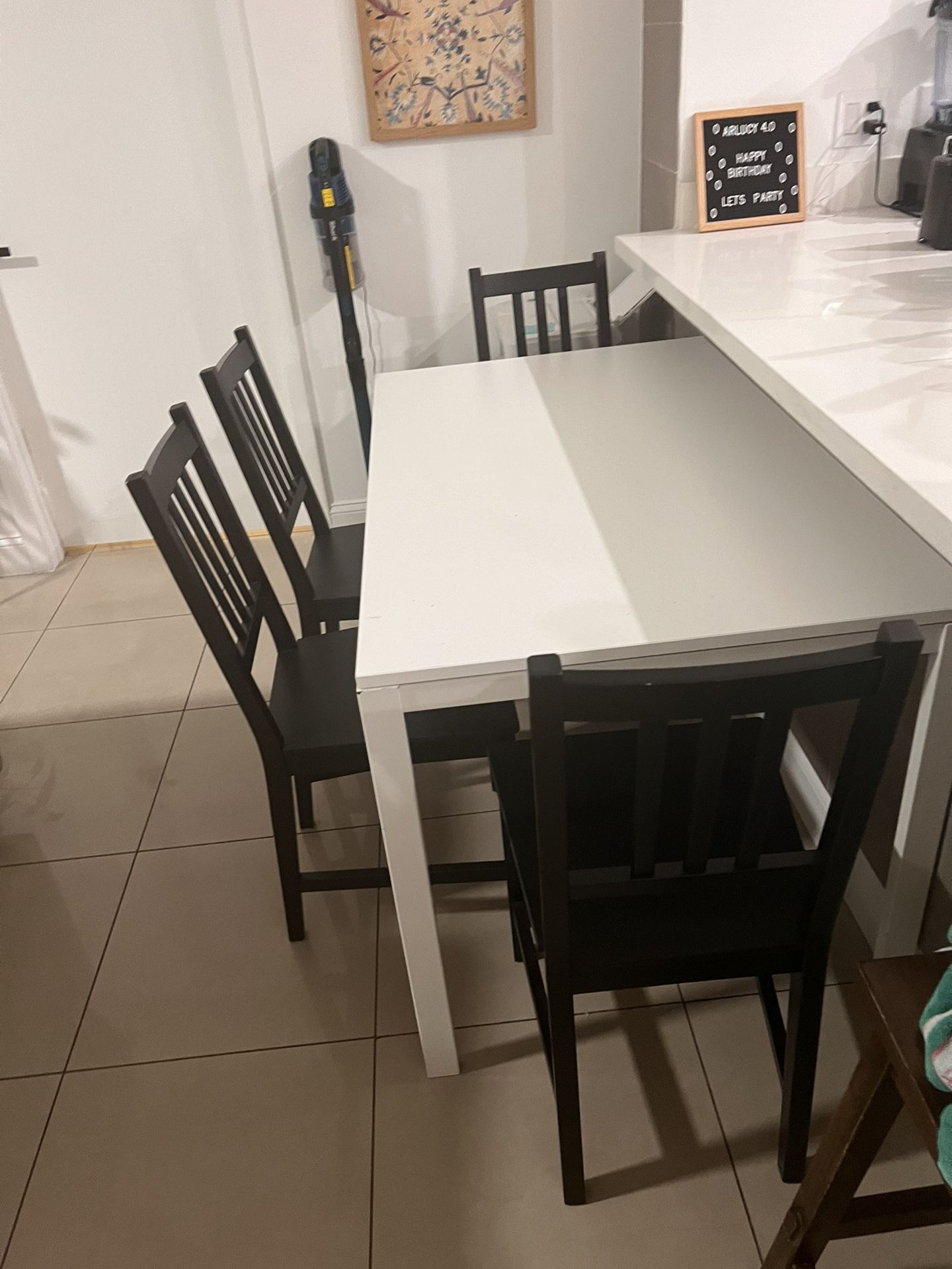 Dining Table With 4 Chairs