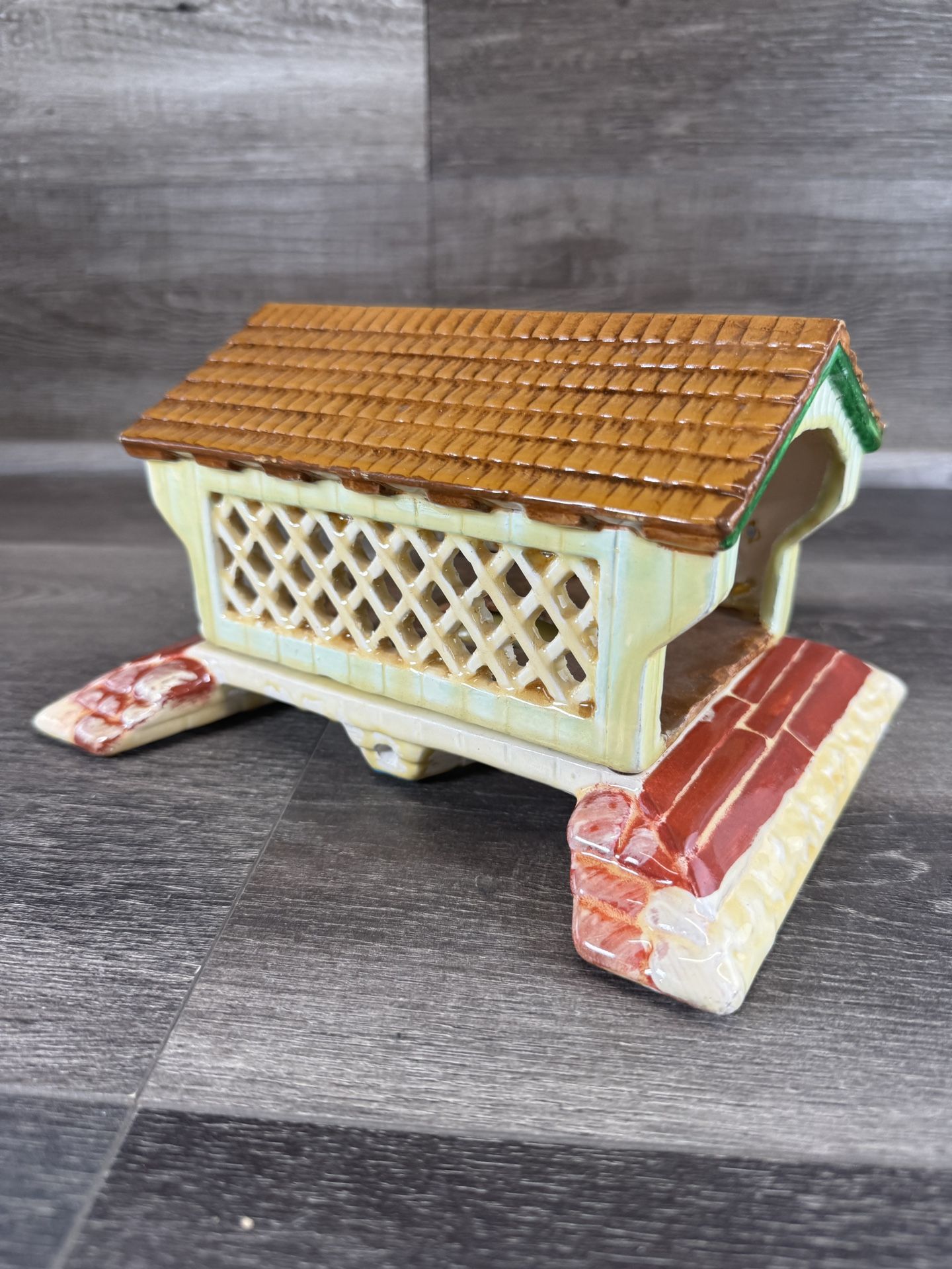 Vintage Byron Molds 1979 Christmas Village Covered Bridge