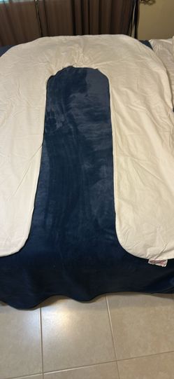 Comfort-U Total Body Support White Pillow CASE