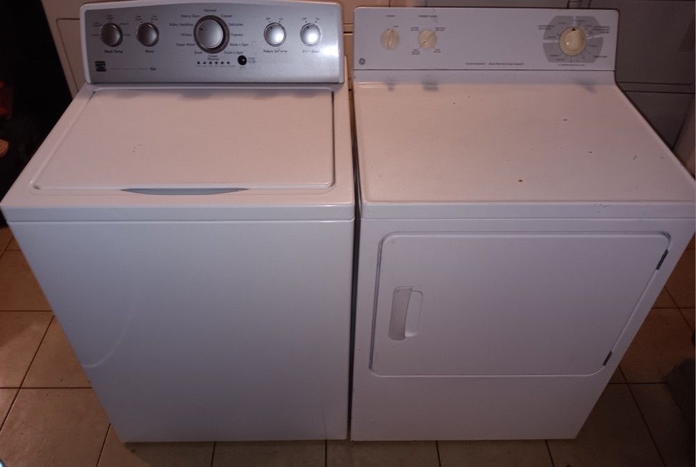 Kenmore Washer and GE Electric Dryer