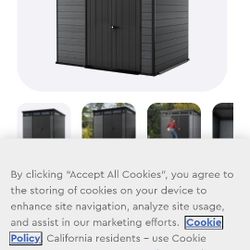 Keter Cortina 9x7 Storage Shed $1500  