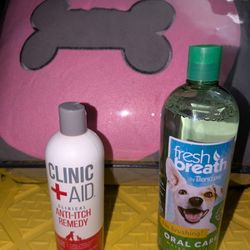 NEVER USED.  (3) dog items set for $15