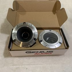 Brand New Pair Genius Audio 3.75” Aluminum Bullet Tweeters ( $30 per pair )
