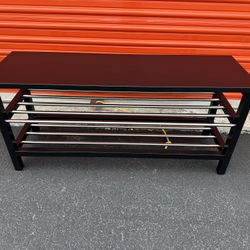 IKEA Tjusig - Shoe rack / Bench (Black)