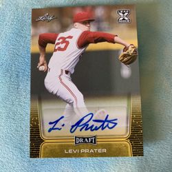 Levi Prater 2020 Leaf Certified Autograph Rookie Baseball Card Cardinals 