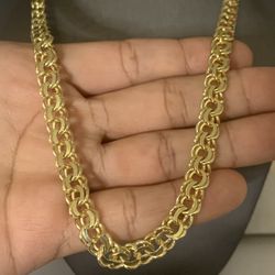 Gold Vermiel Chino Link Chain 