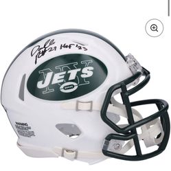 Darrell Revis Autographed Helmet Jets 