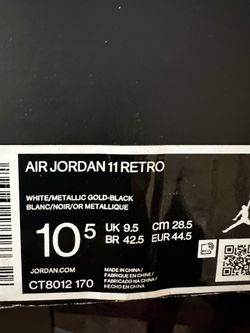 Jordan’s 11 size 10.5