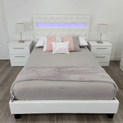 Bedroom set whit led light - Juego de cuarto con luz led