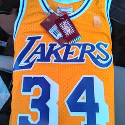 Brand New Authentic Lakers Shaquille O'Neal Jersey 