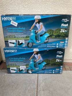 Hyper Toy Co 24V Youth Retro Electric Scooter