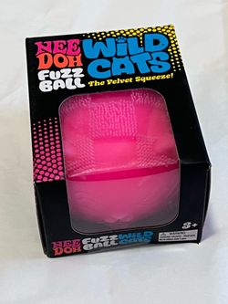 Nee Doh Fuzz Ball Wild Cats Squeeze Toy