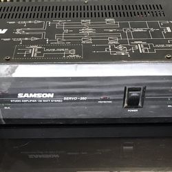 samson studio amplifier 130 watt stereo