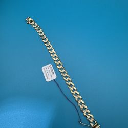 14kt, Cuban Link Bracelet 18.4g