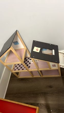 Wooden kids playhouse