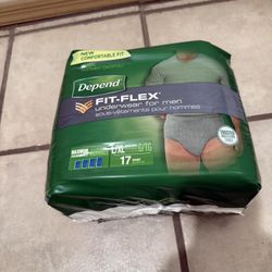 Depend FIT-FLEX Incontinence Underwear for Men, Large