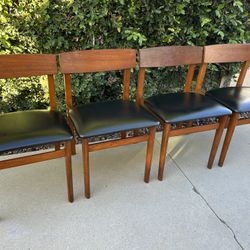 Set of 4 1960s Mid-Century Teak Dining Chairs (UK Import)
