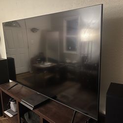 75-inch Samsung QLED (Q60T series).