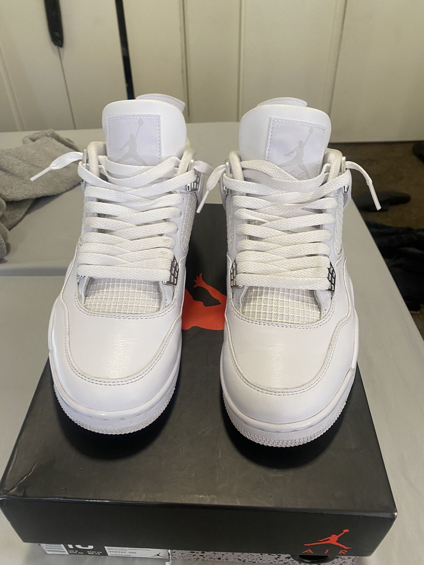 Pure Money Jordan 4s-SIZE 10 Throw Offers
