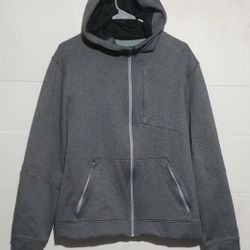Lululemon City Sweat Zip Hoodie Thermo heathered Light Cast mens size Large 