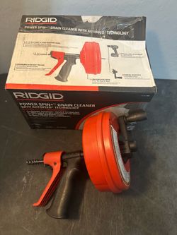 RIDGID Power Spin+ Drain Cleaner for 3/4" - 1 1/2" Drain Lines 57043