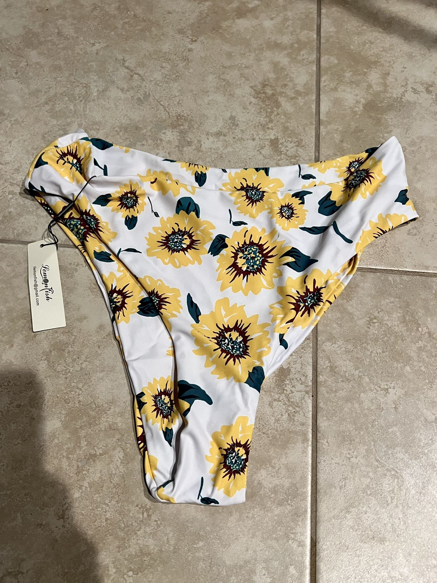 Lemonfish Sunflower Women’s Bikini Bottoms - Size XL