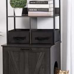 Cat Litter Box Shelf/bookcase Enclosure 