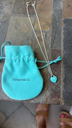 Tiffany&Co Blue heart necklace