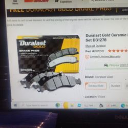 2010 To 2017 Ford Expedition Lincoln Navigator Front Brake Pads