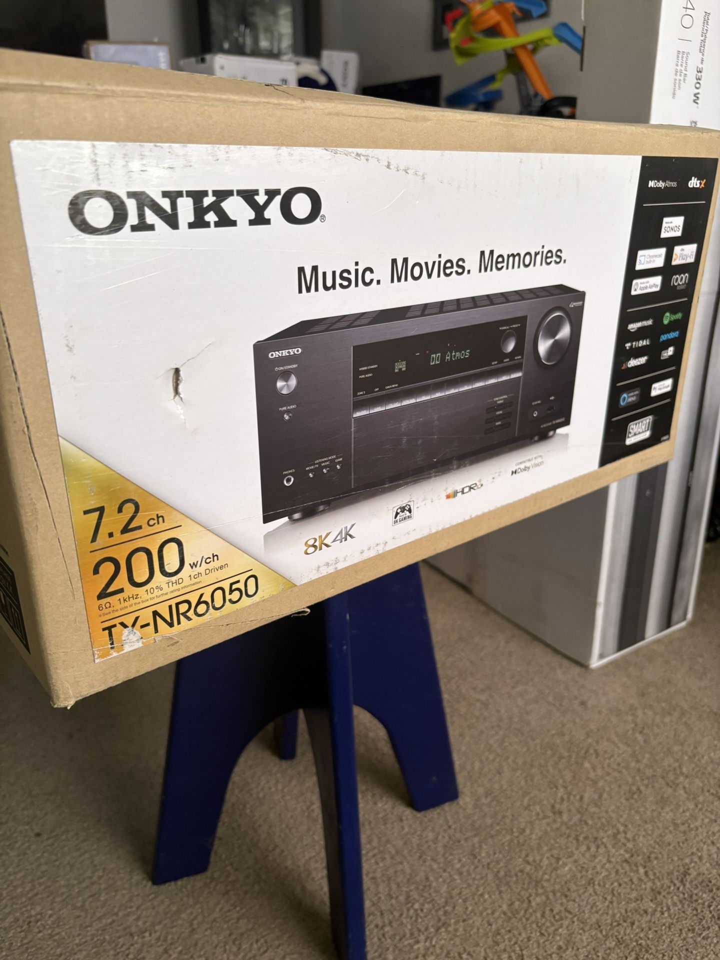 Onkyo TX-NR6050 8K Receiver (NEW) – THX Certified | Dolby Atmos | 120Hz Gaming | Wi-Fi/Bluetooth