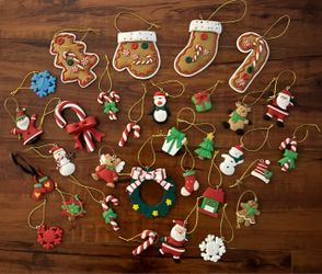 Polymer Clay Christmas Tree Ornaments