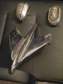 1954 Pontiac hood ornament and discotheque parts