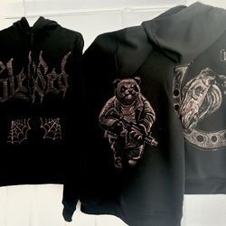 Sudaderas y playeras con diseños únicos y personalizados. Hecho a mano. Sweatshirts and T-shirts with unique and personalized designs. Handmade.