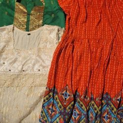 Girls Lot (2 Tops And A Dress) Size 8