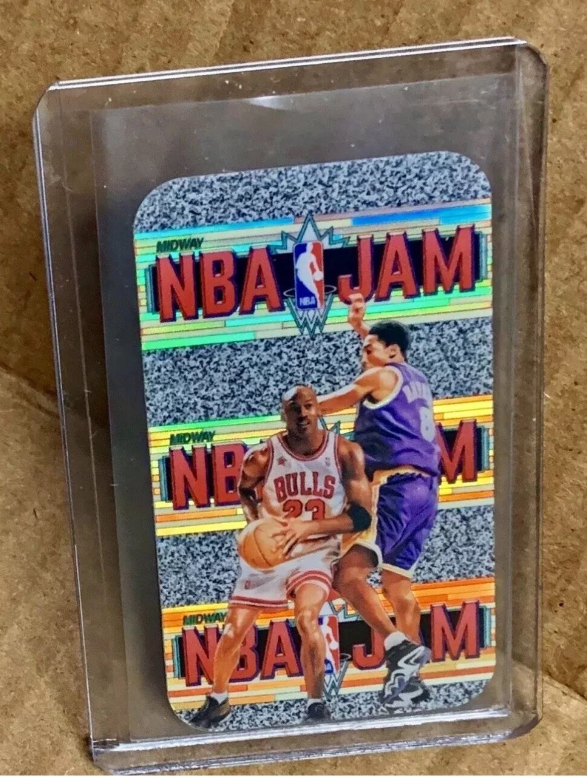 Michael Jordan Kobe Bryant 1999 NBA JAM Acclaim Mini Refractor Insert Card