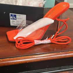 Size 61/2 Ultimate Orange Heels
