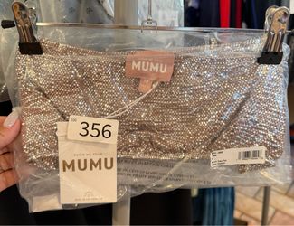 Show Me Your MuMu Micro Tube Top Silver Confetti Size M