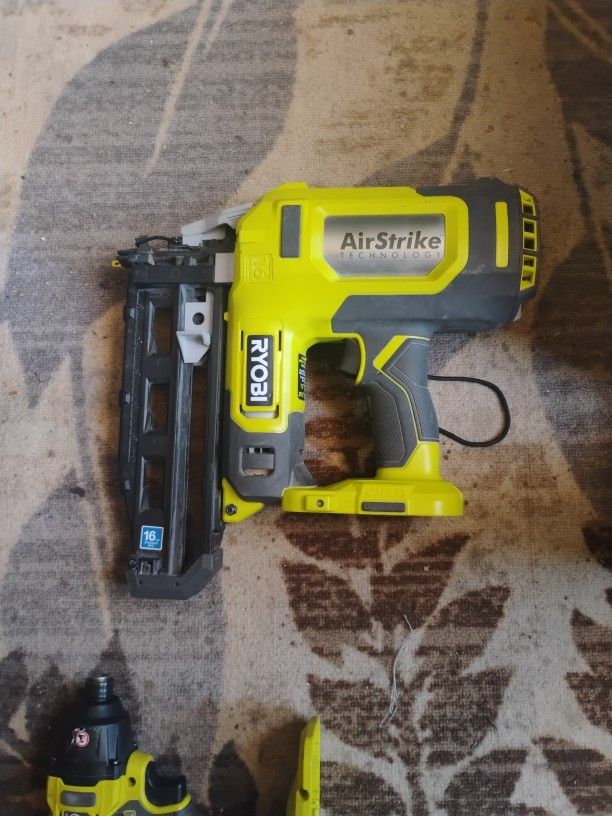 Ryobi Airstrike One + 16gauge Nail Gun And 18V Battery
