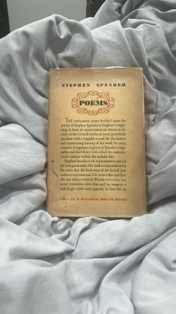 1934 EDITION OF STEPHEN SPENDER POEMS