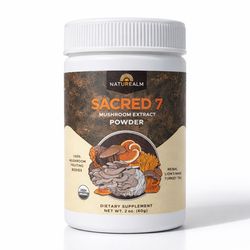 Sacred 7 Mushroom Extract Powder 2 oz Naturealm Nuevo Sellado