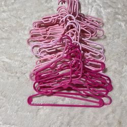 Bundle of Girls Pink Clothes Hangers 