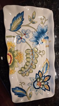 ​Ceramic Platters & Creamer/Sugar